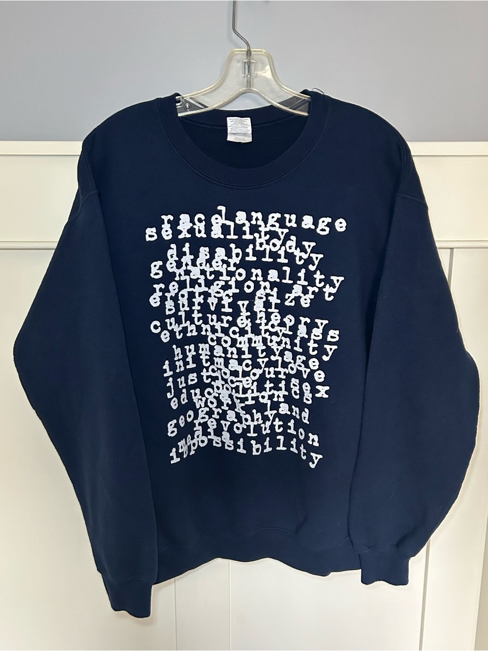 Vintage controversy human& social rights crewneck sweatshirt